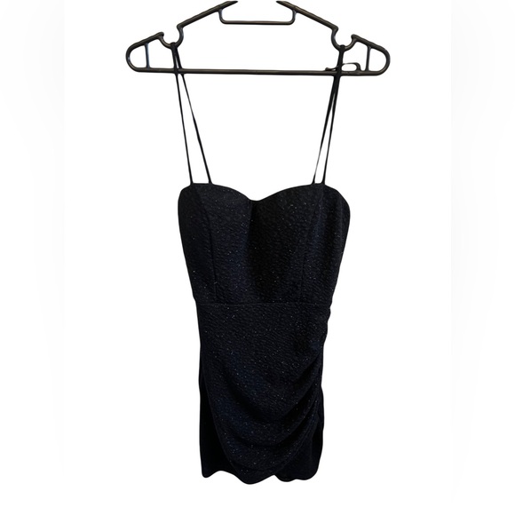 Windsor Black Let It Glitz Glitter Sweetheart Mini Dress - Picture 5 of 10